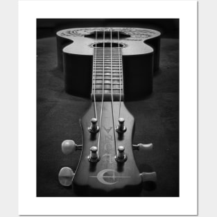 Ukulele in Black Posters and Art